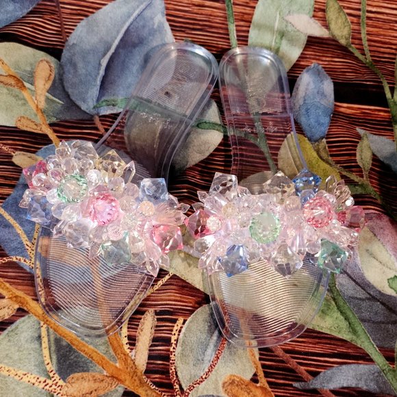 Rouge! Shoes - Clear Beaded Sandals